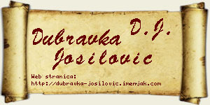 Dubravka Jošilović vizit kartica